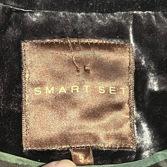 Vintage Y2K Smart Set Size 5 Brown Velvet Velour Blazer Witchy Practical Magic - Picture 4 of 6